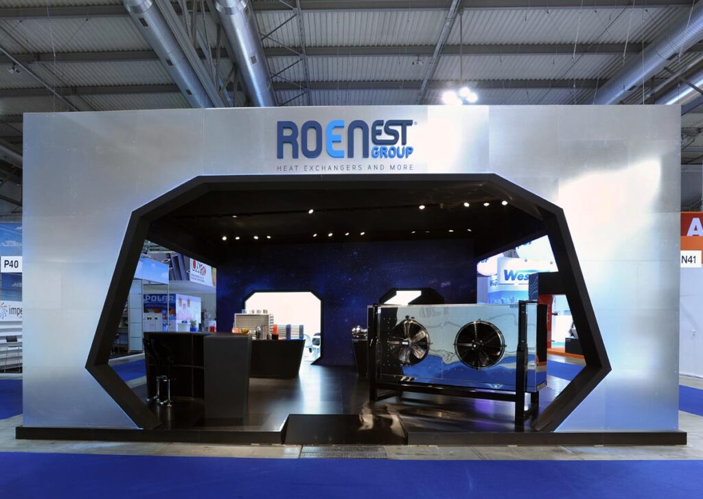 Stand fieristico aziendale Roen Est Ronchi dei Legionari a Chillventa con concept spaziale