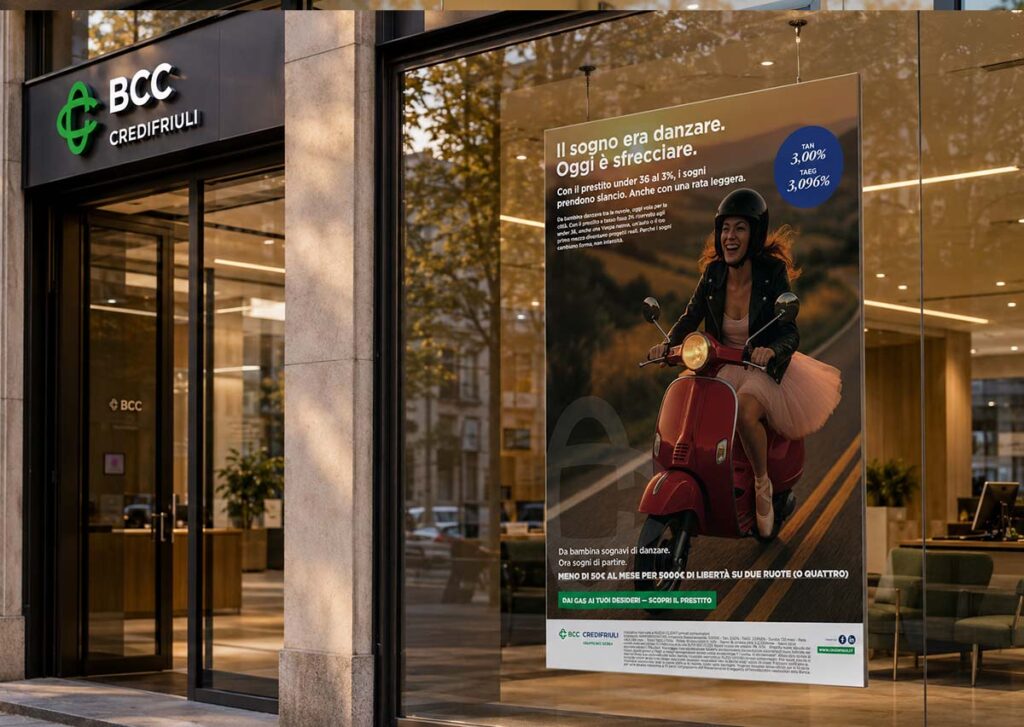 Campagna di comunicazione CrediFriuli Udine