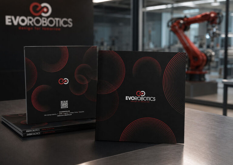 Brochure aziendale B2B EVO Robotics Svizzera per robotica automazione e soluzioni industriali