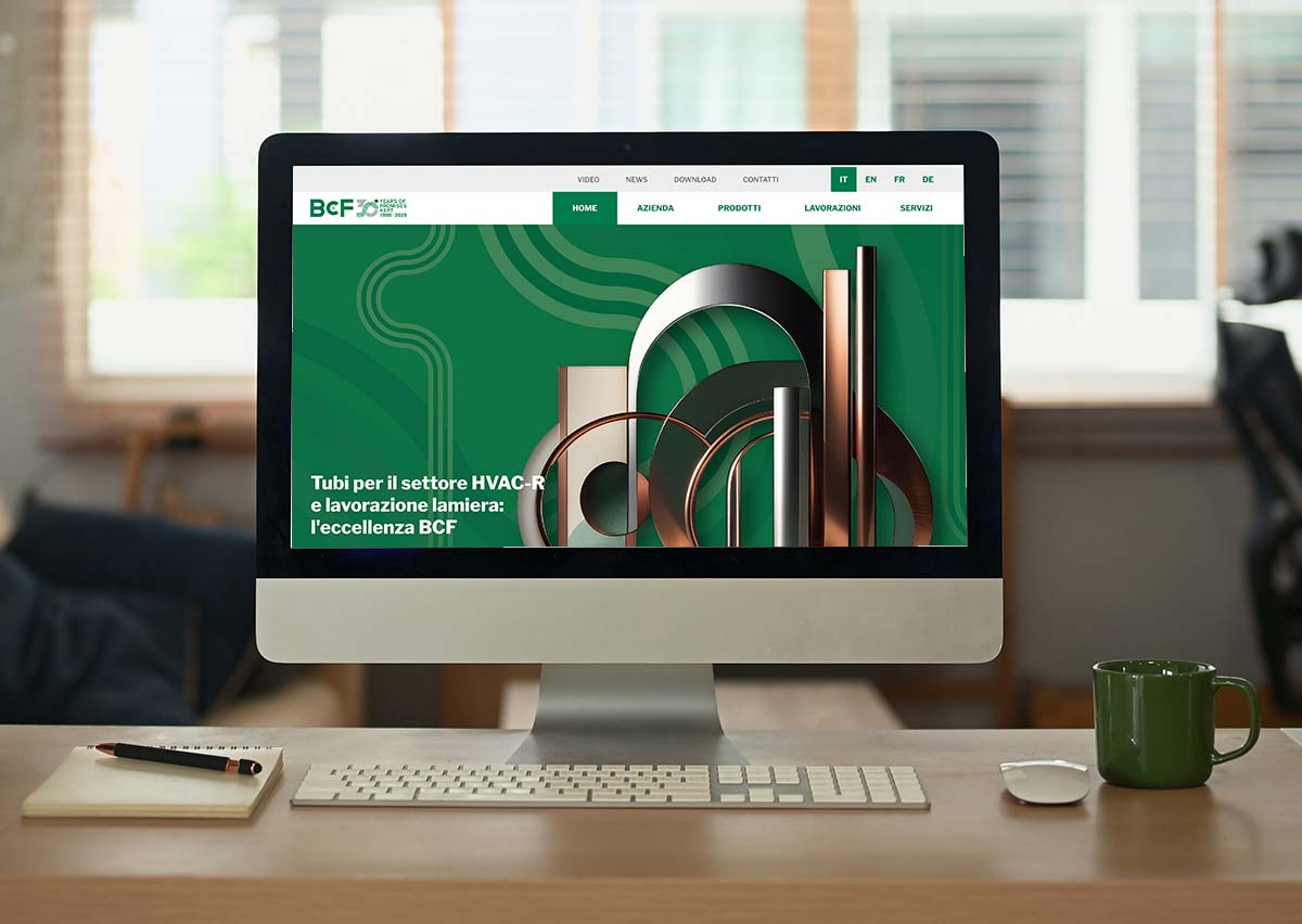 Sito web azienda industriale BCF Italia Rivignano