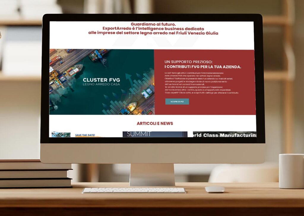 Sito web B2B ExportArredo FVG