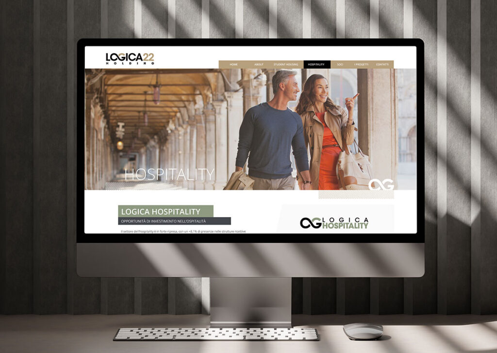 Sito web immobiliare Logica 22 Milano: piattaforma per investitori con focus su student housing, hospitality, progetti e club deal.