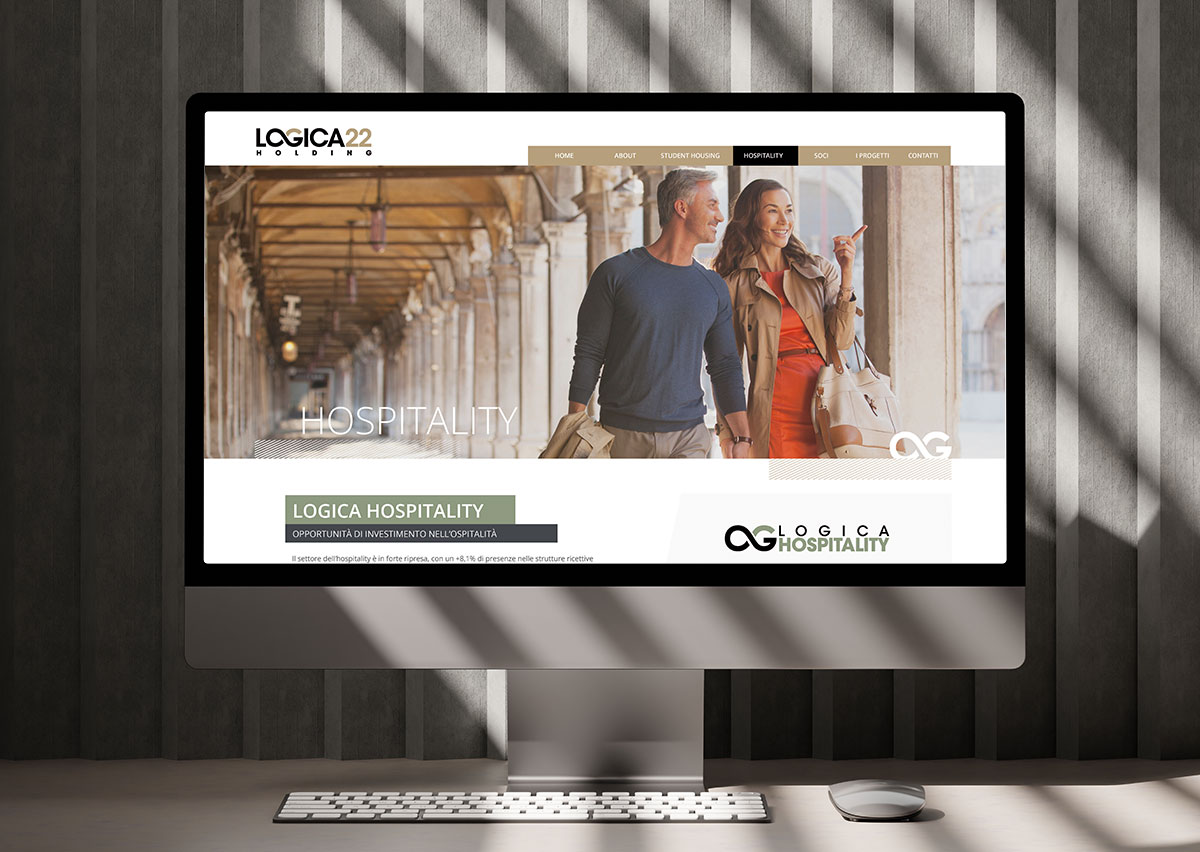 Sito web immobiliare Logica 22 Milano: piattaforma per investitori con focus su student housing, hospitality, progetti e club deal.