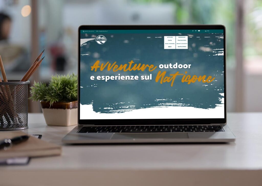 Sito web aziendale Wild Valley Cividale del Friuli con attività outdoor e prenotazioni