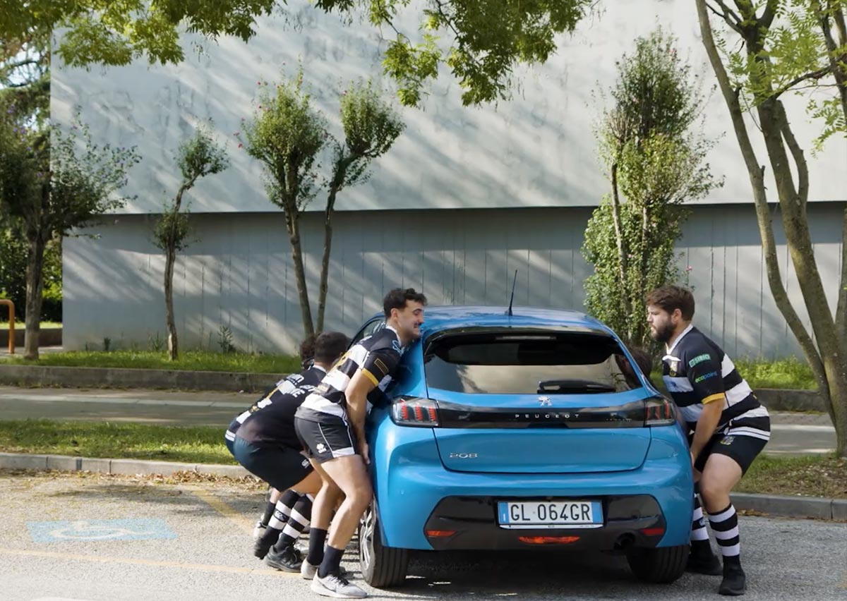 Produzione video sicurezza stradale ACU Udine con APU, Rugby Udine e CDA Volley