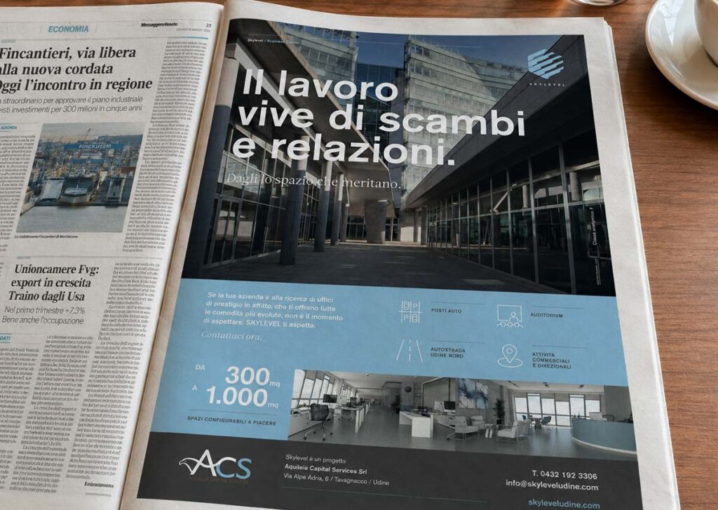 Advertising immobiliare Skylevel Udine