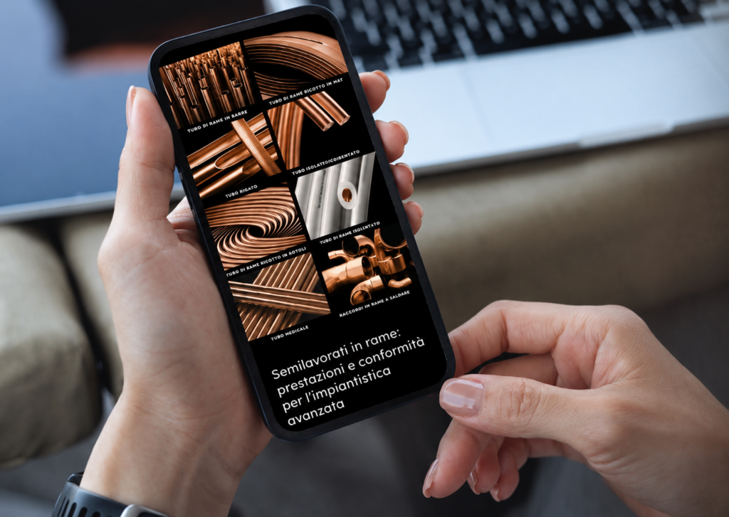 Sito web industriale CMS Metalli Udine