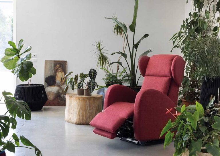 Poltrona relax La Castellana ambientata nel servizio fotografico di prodotto realizzato da Gruppo Pragma